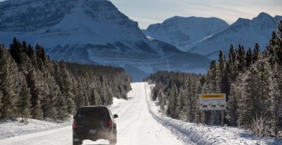 Winterlicher roadtrip durch Alberta in Kanada